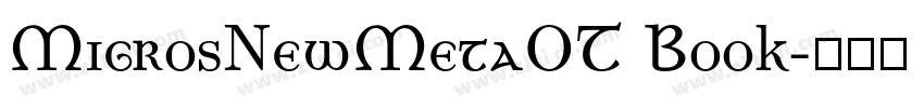 MigrosNewMetaOT Book字体转换